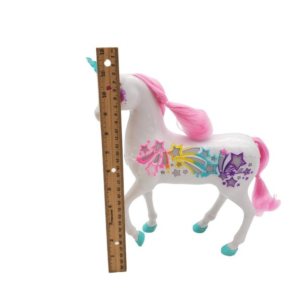 Light Up Barbie Dreamtopia Unicorn Horse Doll Sounds Sound Effects Rainbow Stars - Picture 2 of 8